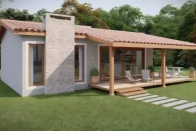 Dormente para construção de varandas e alpendres