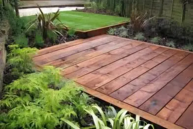 Dormente para deck de madeira