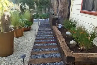 Dormente para Caminho de jardim